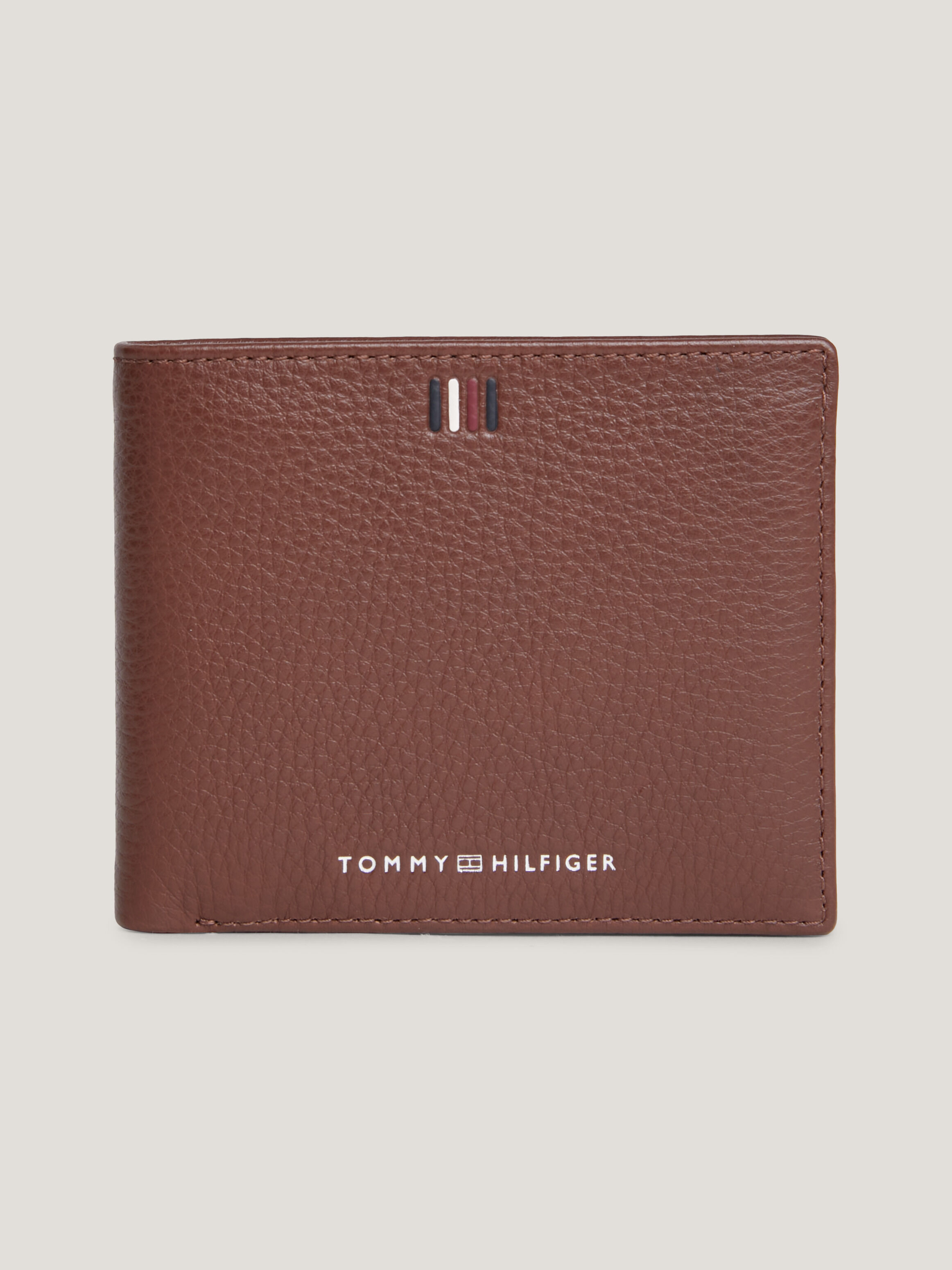 Tommy hilfiger shop wallets brown