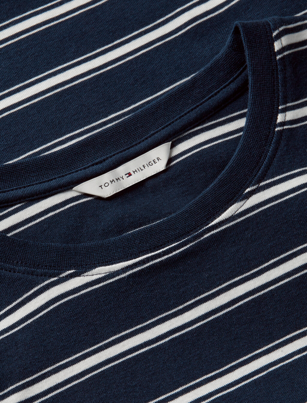 Stripe Slim Crew Neck Tank Top, Multi Stp Dark Night Navy / Ecru, hi-res