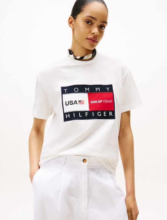 USA SailGP x Tommy 旗幟標誌 T 恤