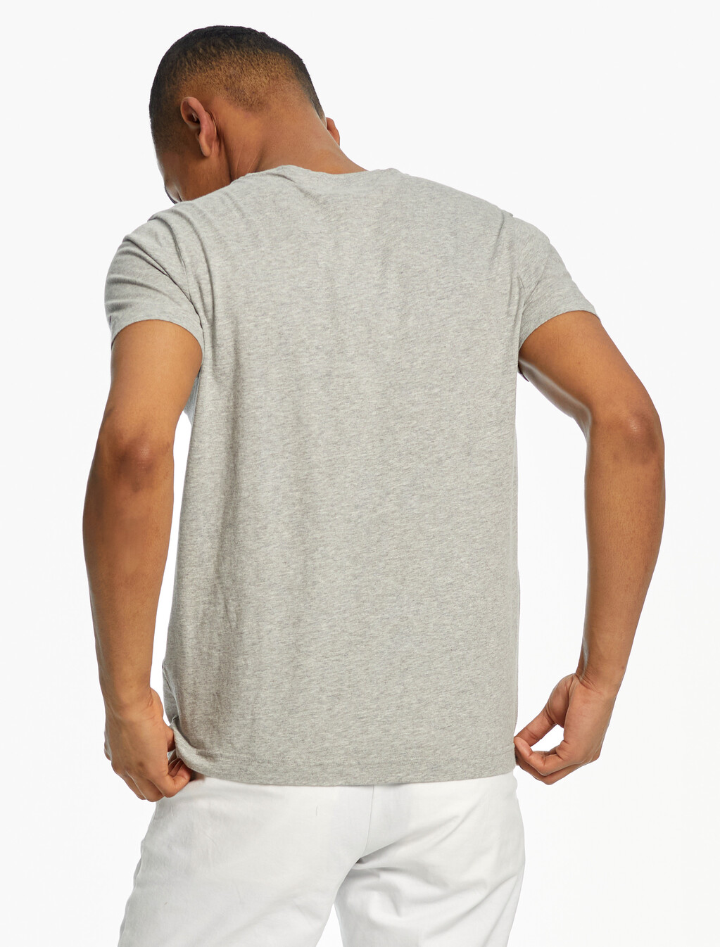 Organic Cotton Logo Tee, Cloud Htr, hi-res