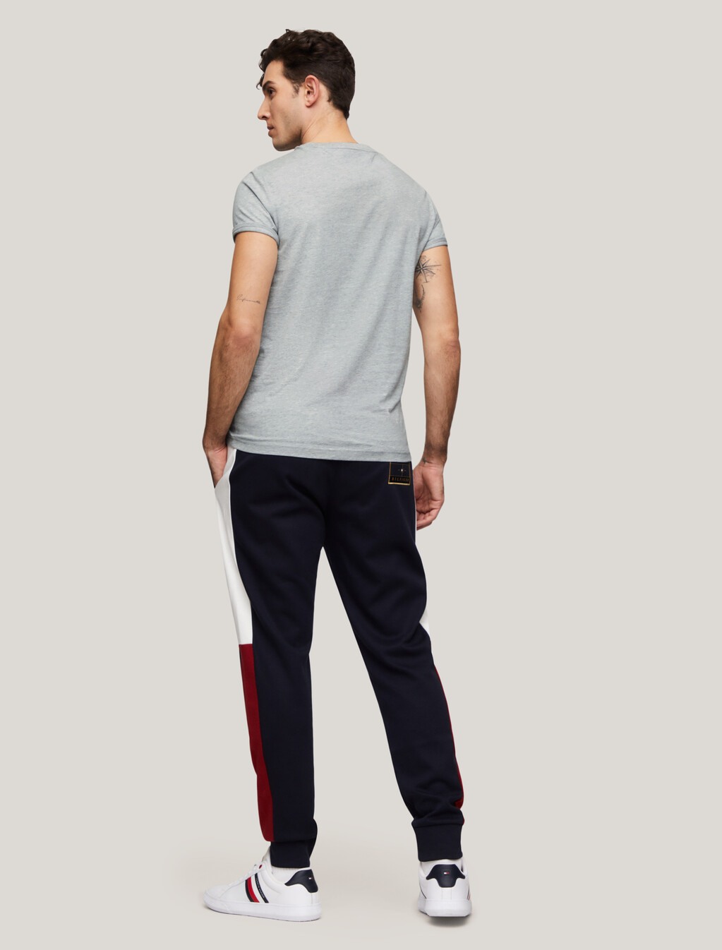 Core Tommy Logo T-Shirt, Light Grey Heather, hi-res