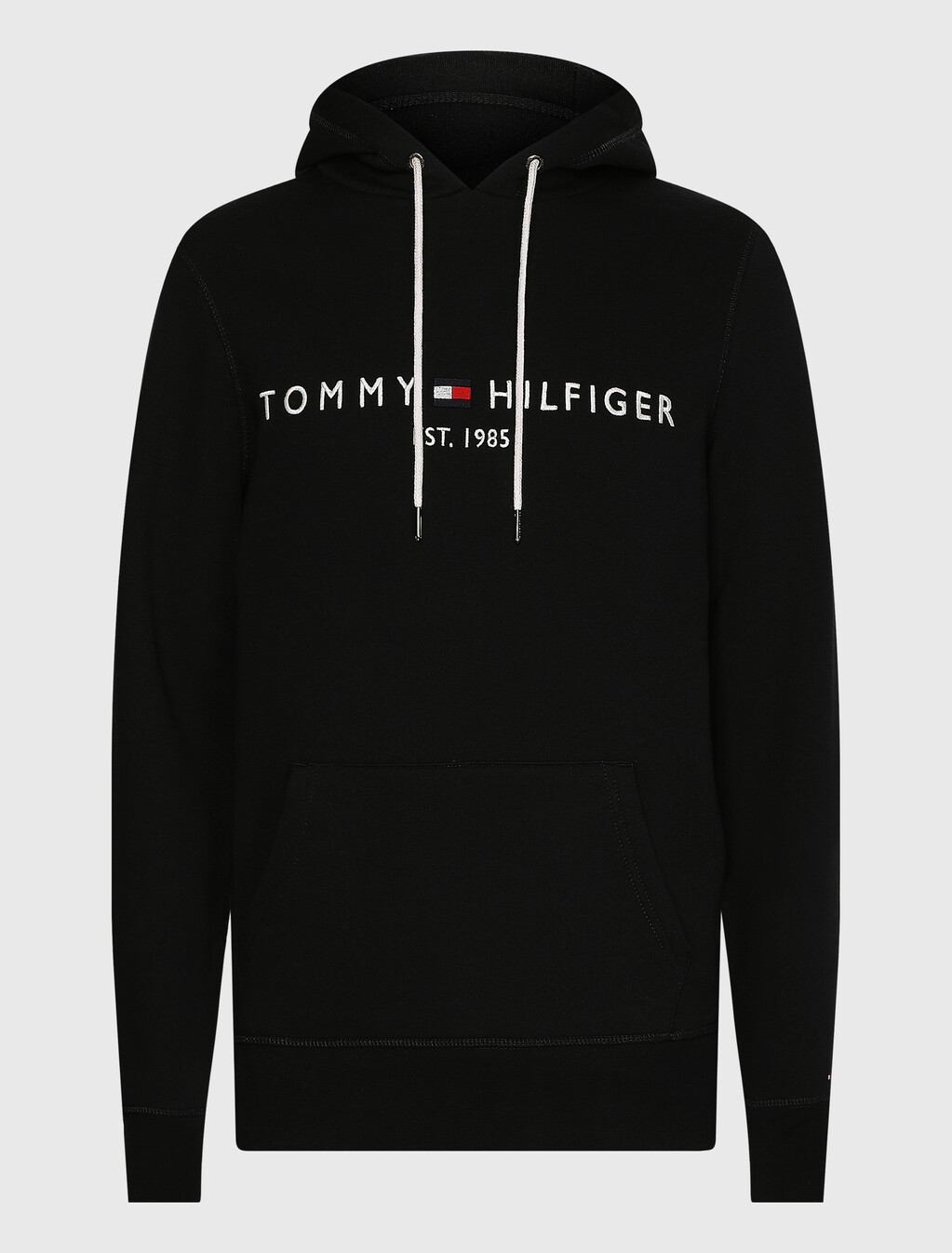 Essential Logo Hoodie, JET BLACK, hi-res