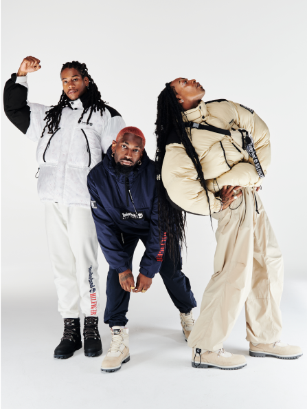 Timberland✖️TOMYコラボオーバージャケットネイビー TOMMY HILFIGER（トミーヒルフィガー）の「THxTimberland ポップ