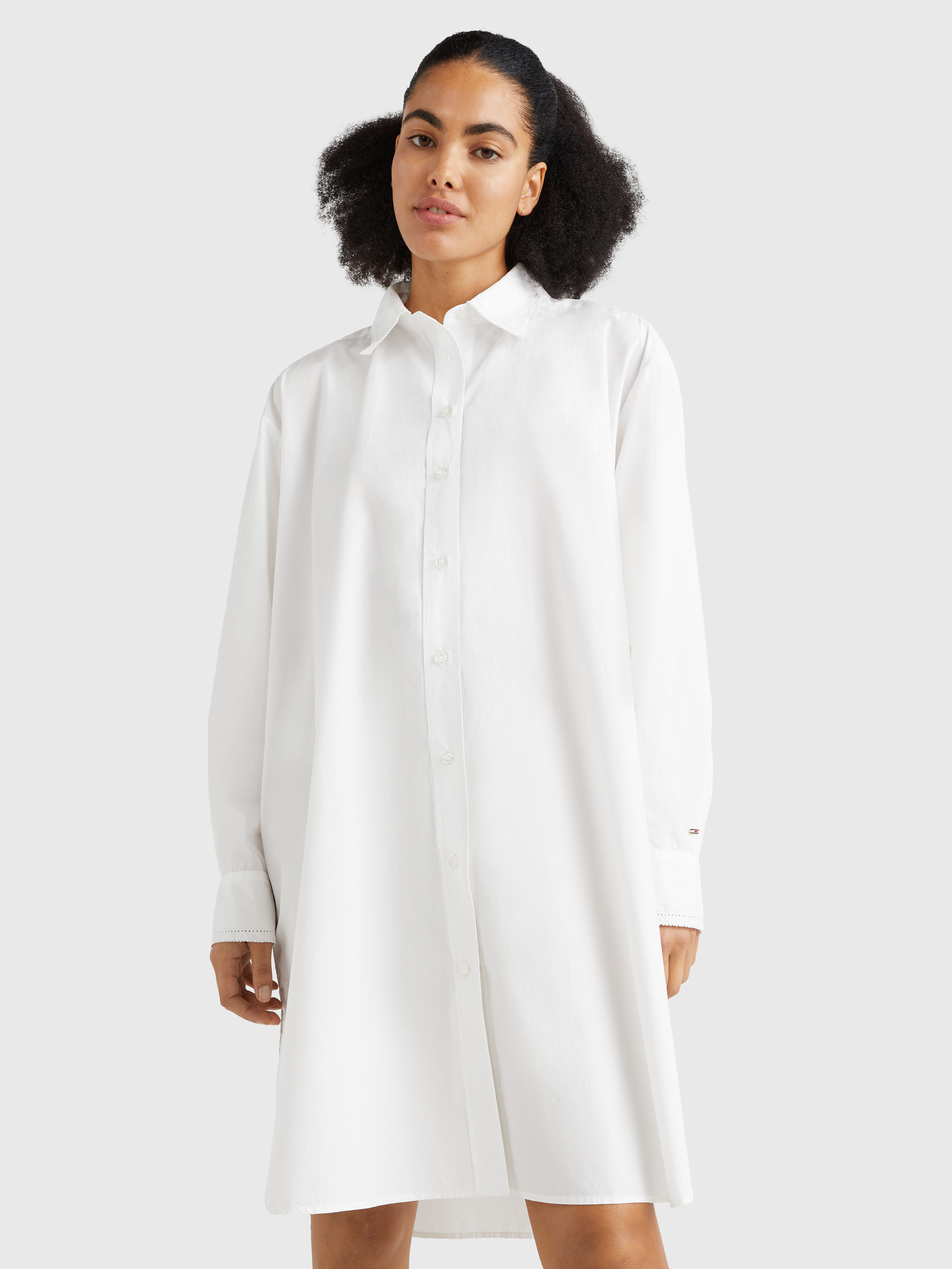 Oversized Knee Length Shirt Dress | natural | Tommy Hilfiger