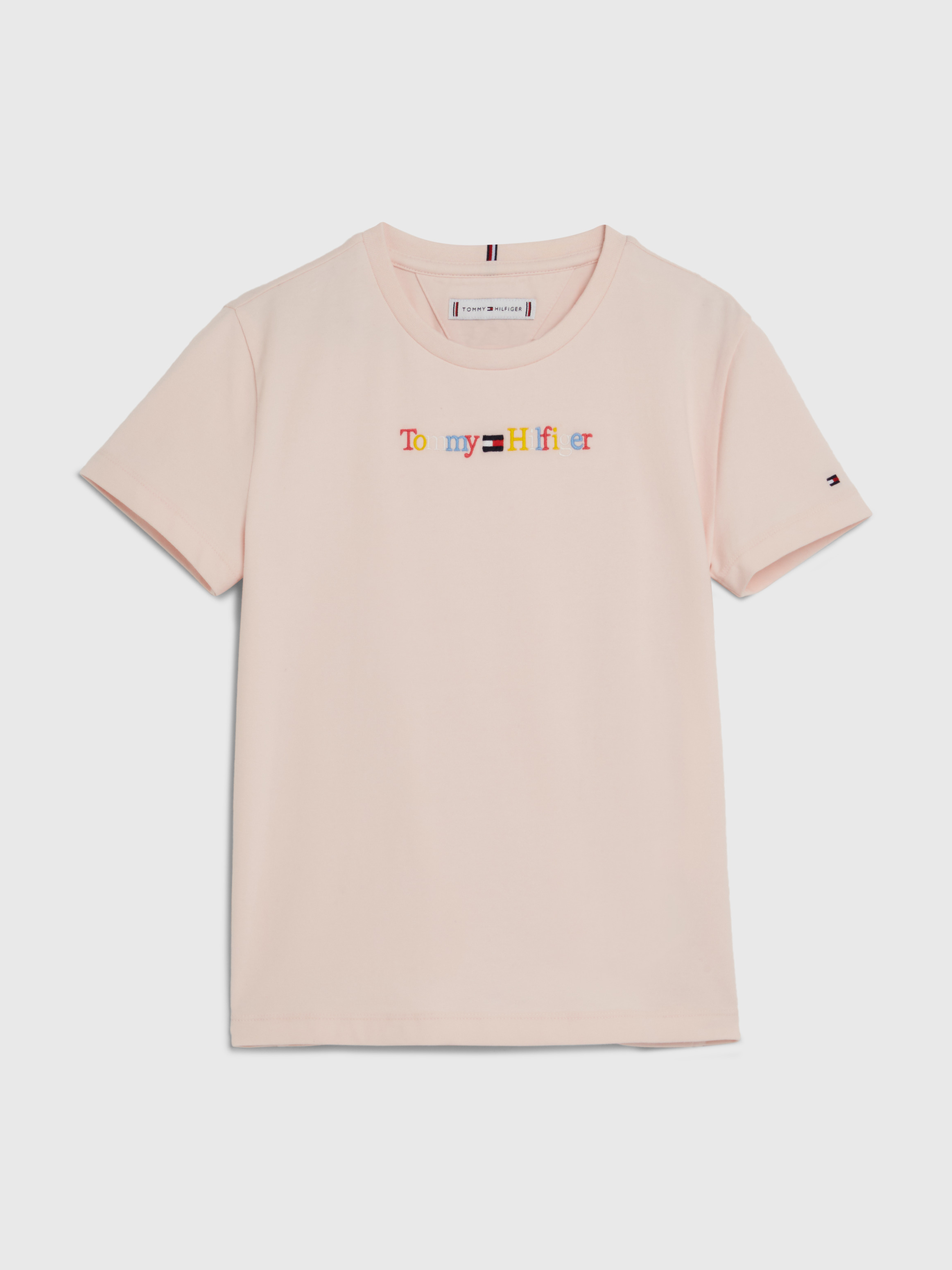 Pink tommy clearance hilfiger t shirt