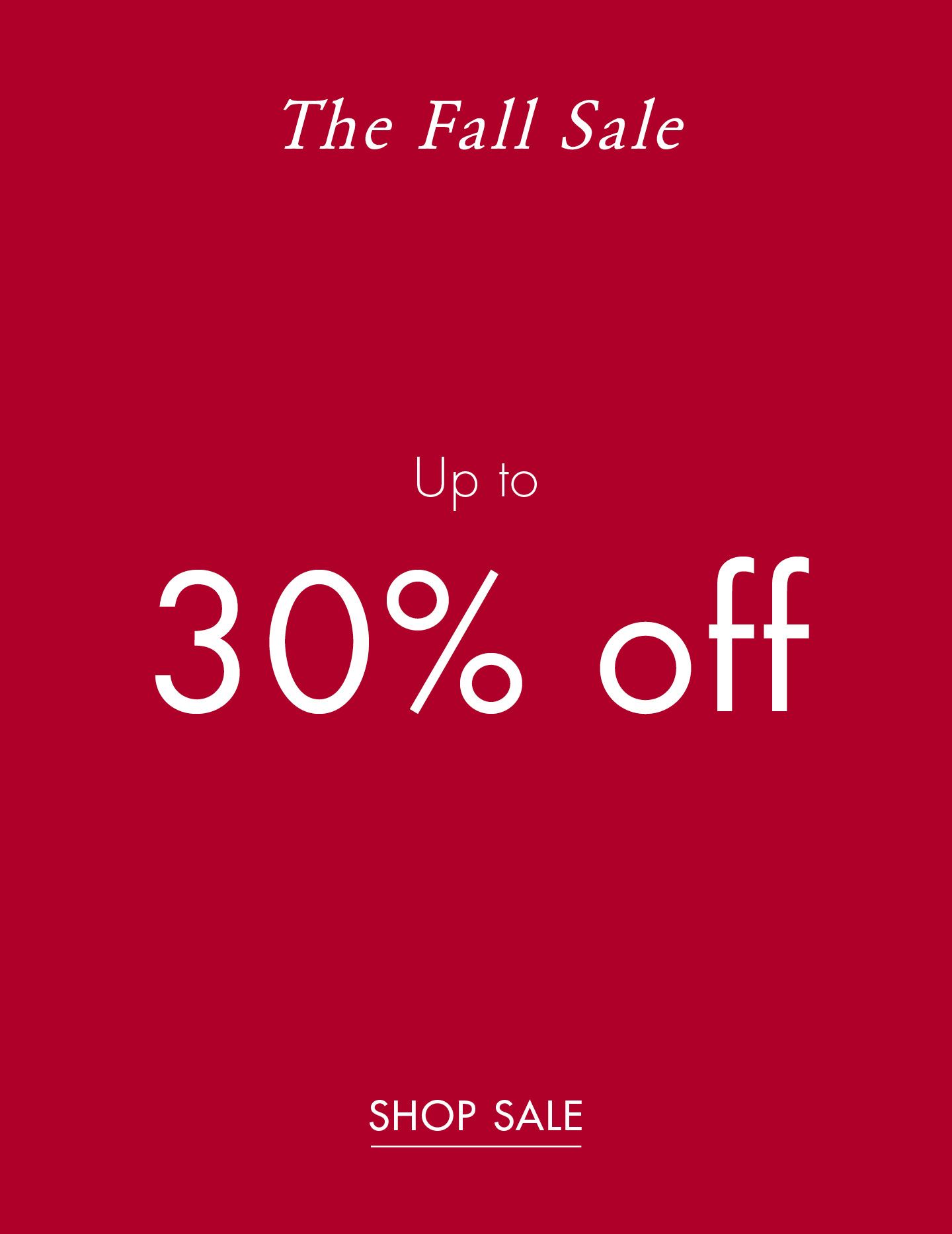 Tommy Hilfiger The Fall Sale: Up to 30% off